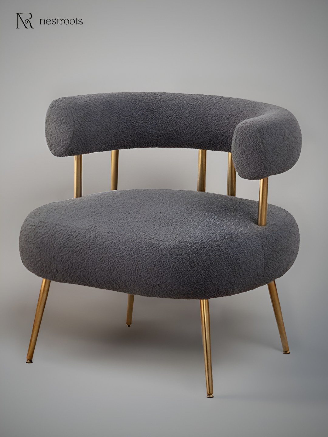 

nestroots Grey Stormy Snuggle Lounge Chair