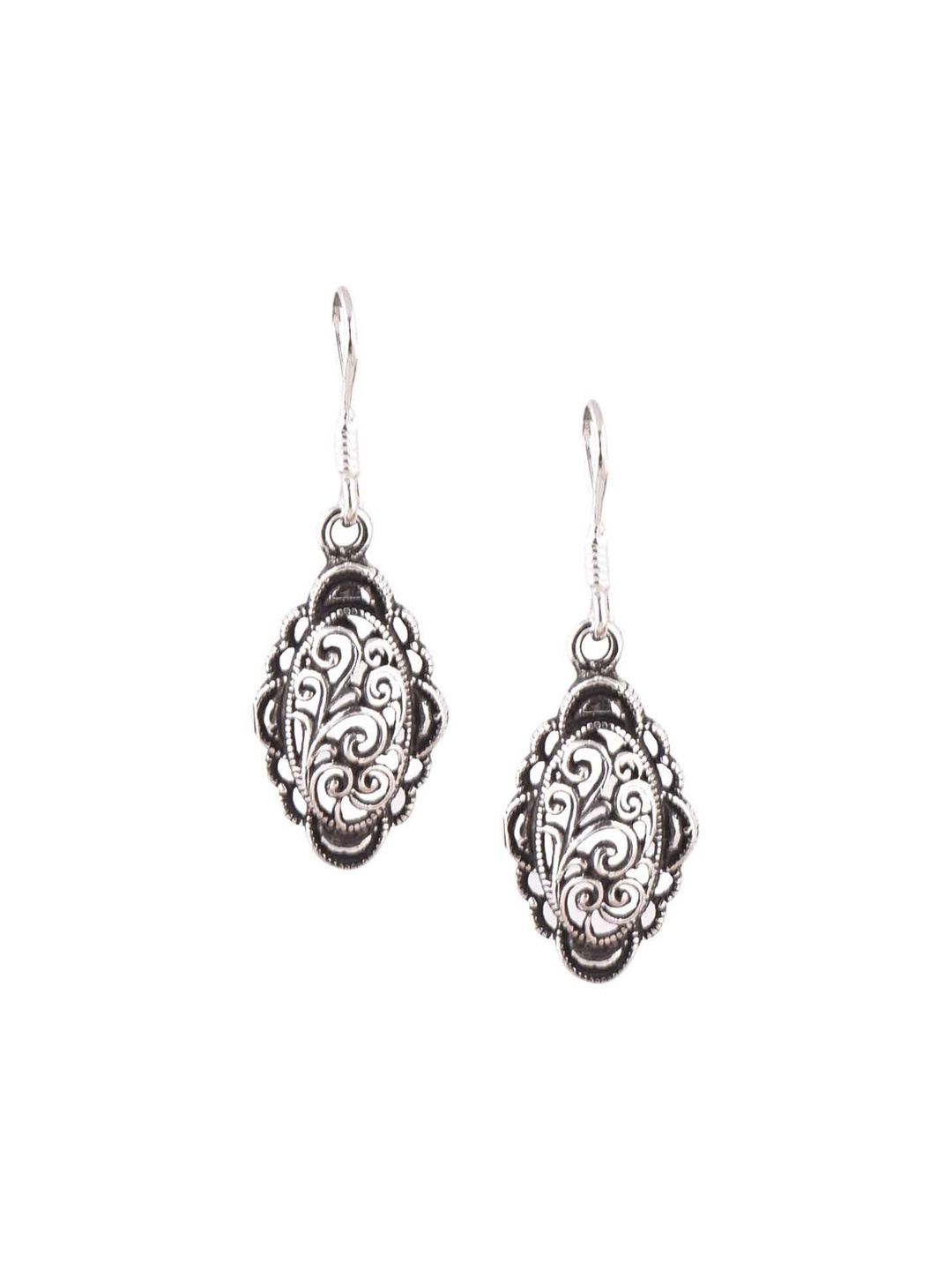 

Indianshelf 92.5 Sterling Silver Contemporary Drop Earrings