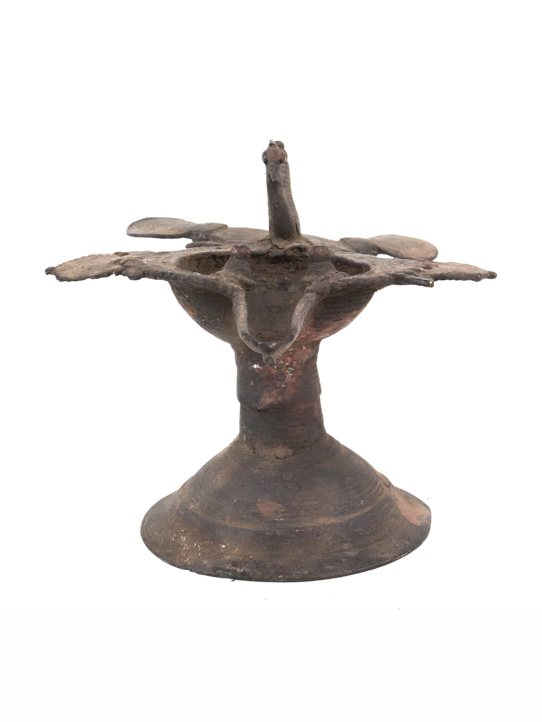 

Indianshelf Bronze Vintage Era Bird Design Diya