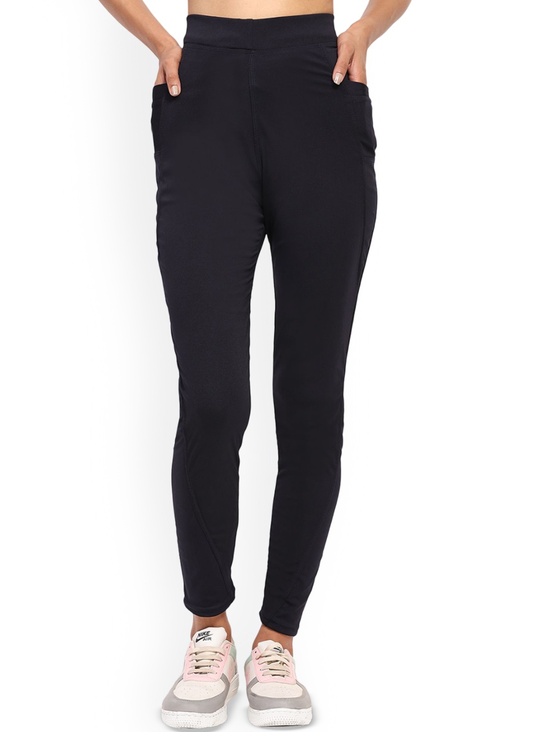 

ComfyStyle Ankle-Length Workout Tights, Navy blue