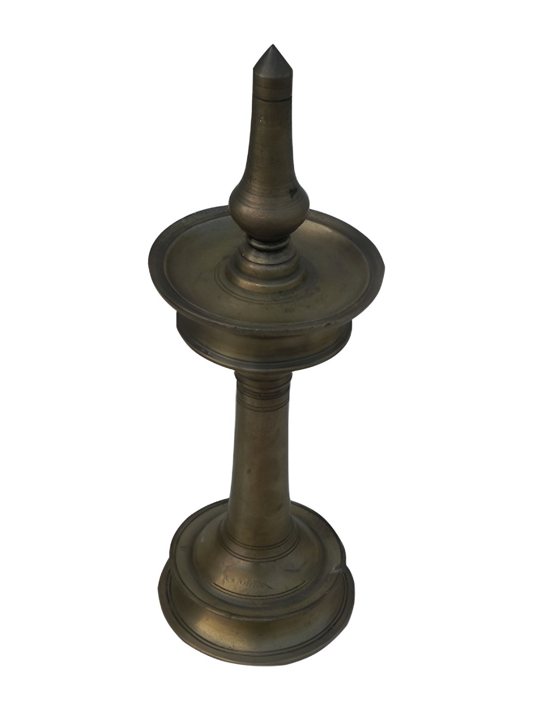 

Indianshelf Bronze & Black Antique Brass Diwali Standing Oil Lamp Diya
