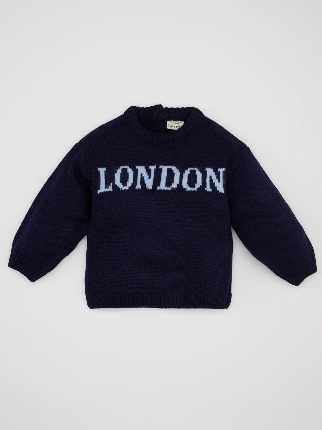 

DeFacto Boys Typography Printed Pullover, Navy blue