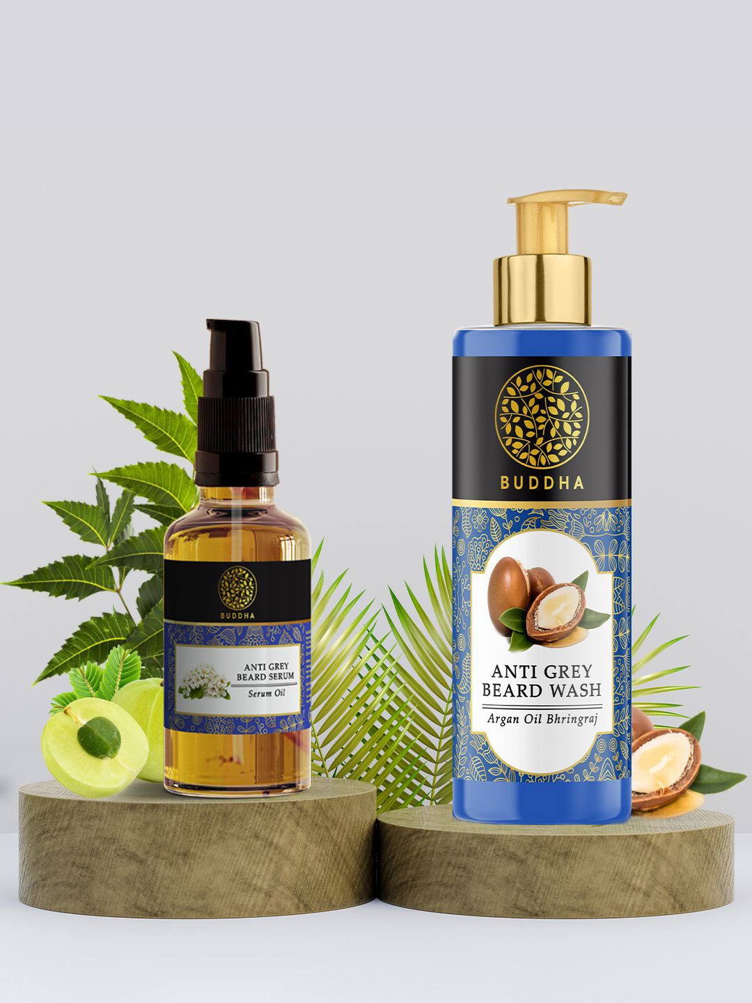 

BUDDHA NATURAL Anti Grey Beard Serum With Beard Wash, Gold