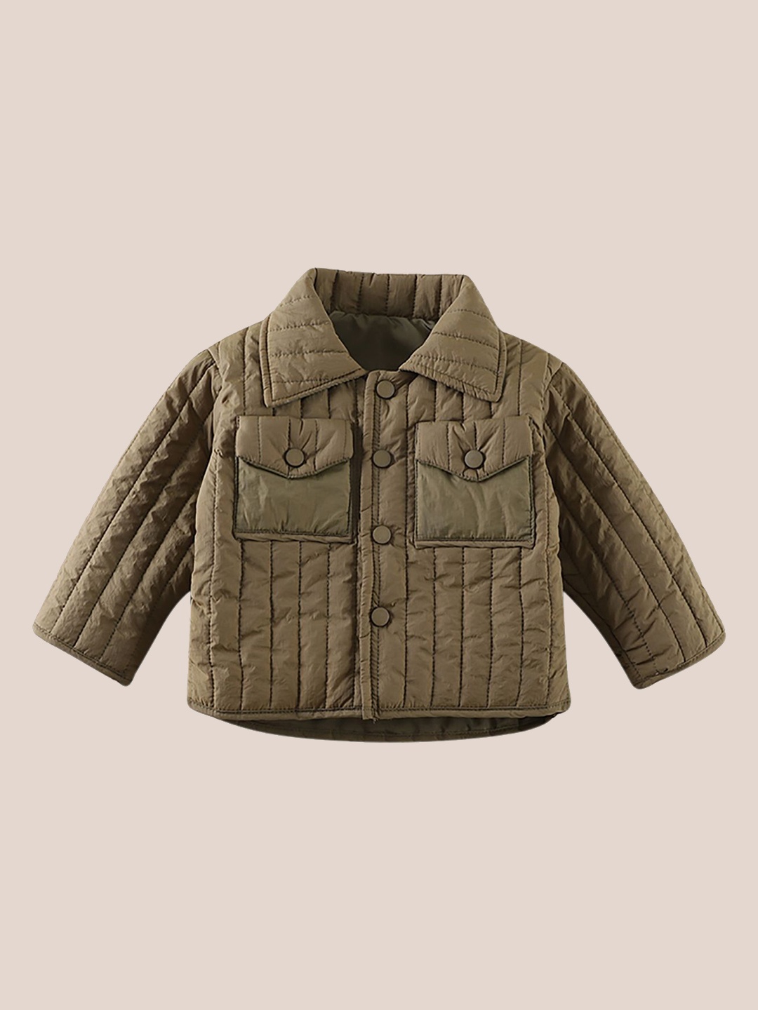 

StyleCast x Revolte Infant Double Collar Overcoat, Green