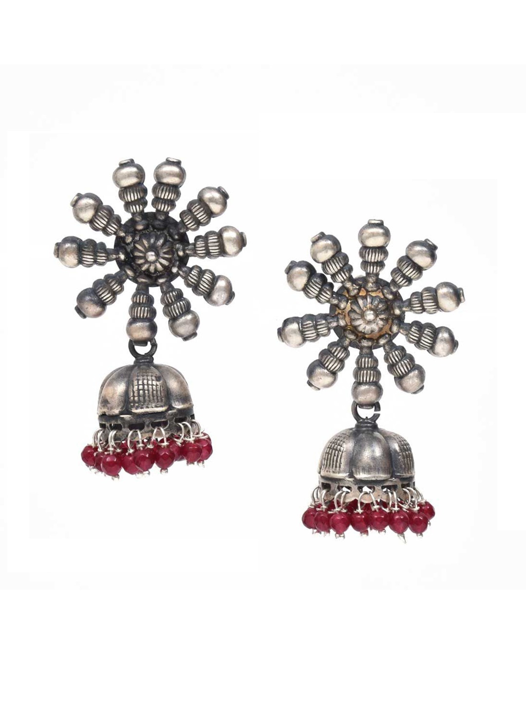 

Indianshelf 92.5 Sterling Silver Contemporary Jhumkas