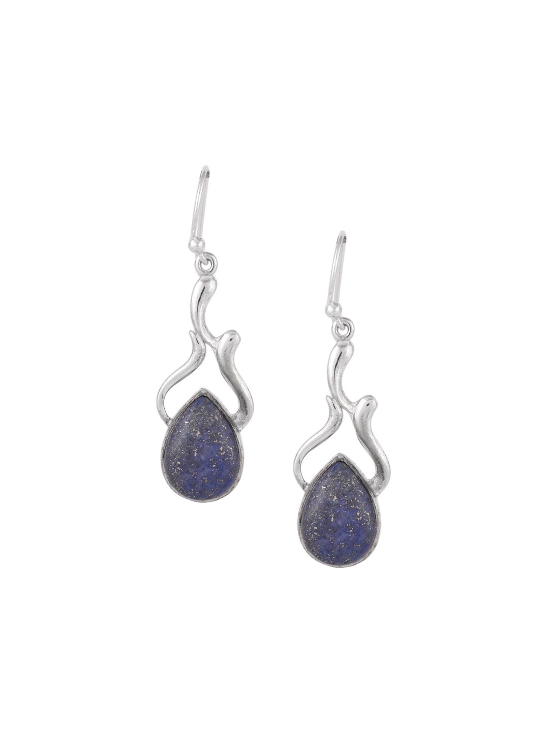 

Indianshelf 92.5 Sterling Silver Artificial Stones Drop Earrings
