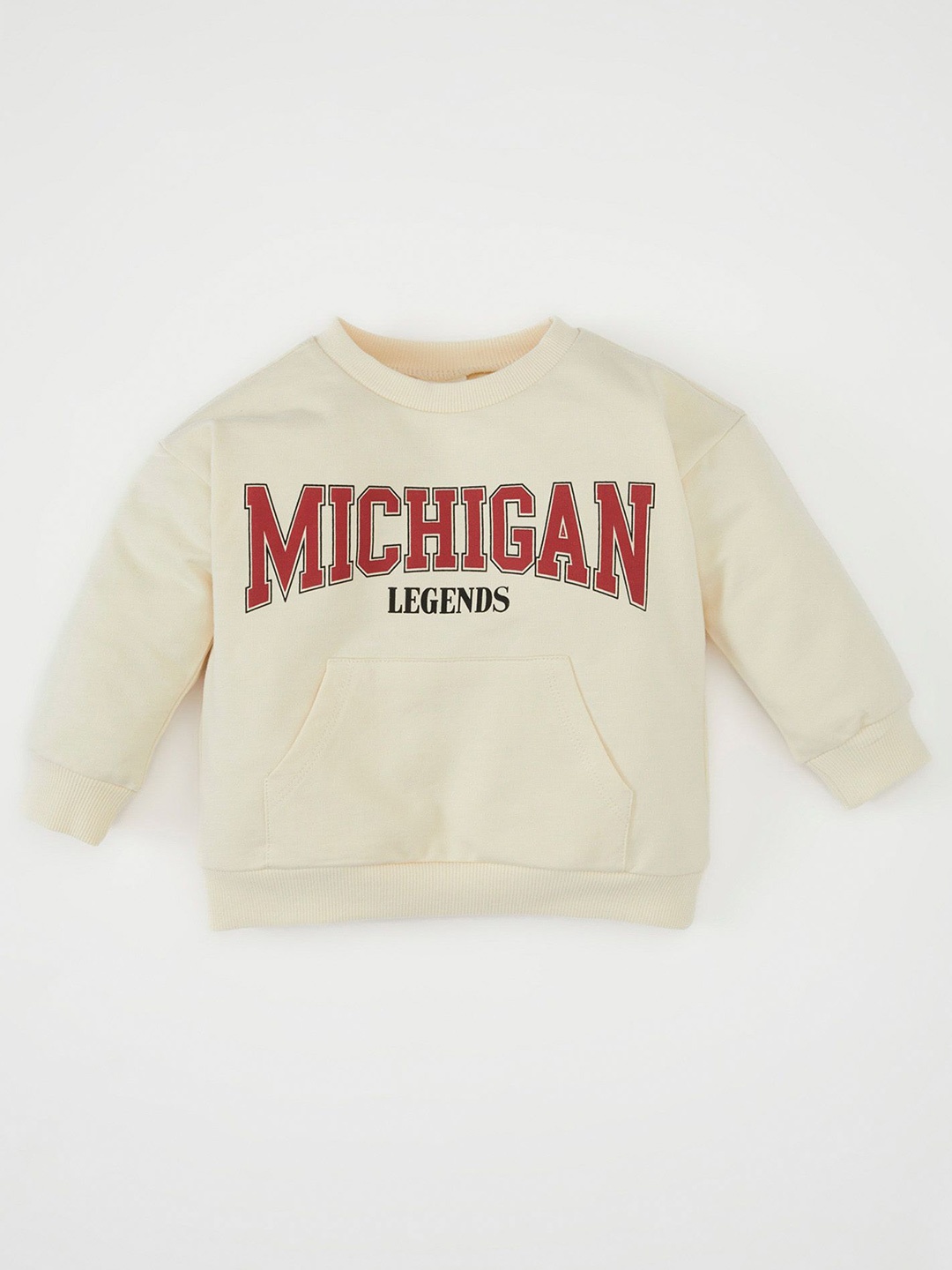 

DeFacto Boys Typography Pullover, Off white