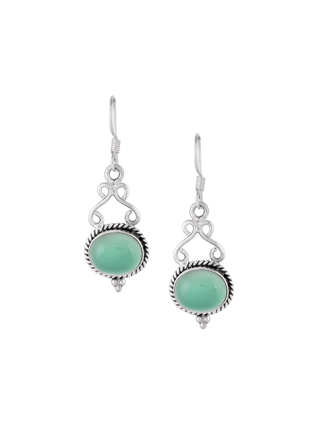 

Indianshelf 92.5 Sterling Silver Contemporary Drop Earrings