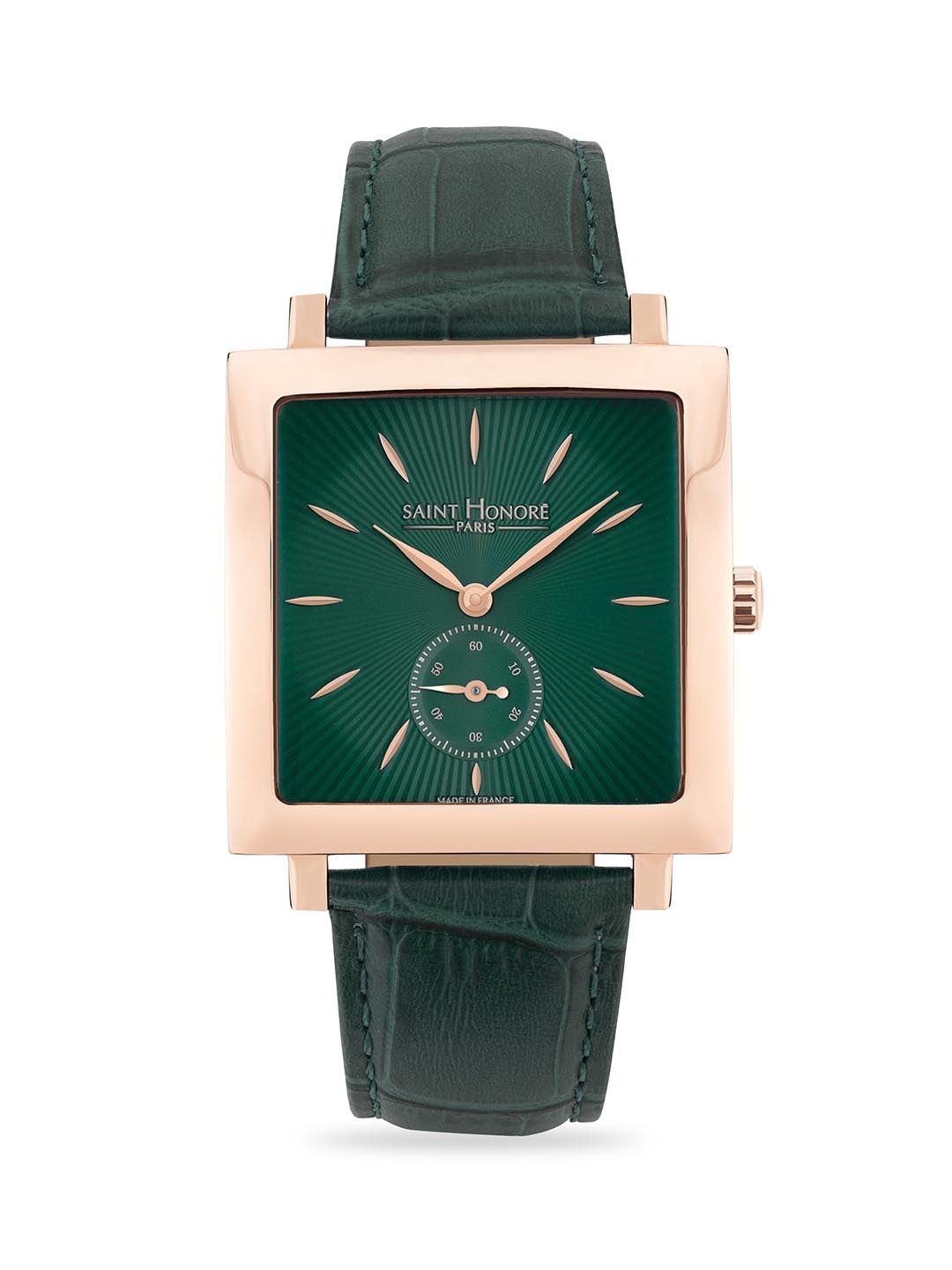 

SAINT HONORE PARIS Men Carree Quartz Green Round watch - CR823002-8VR
