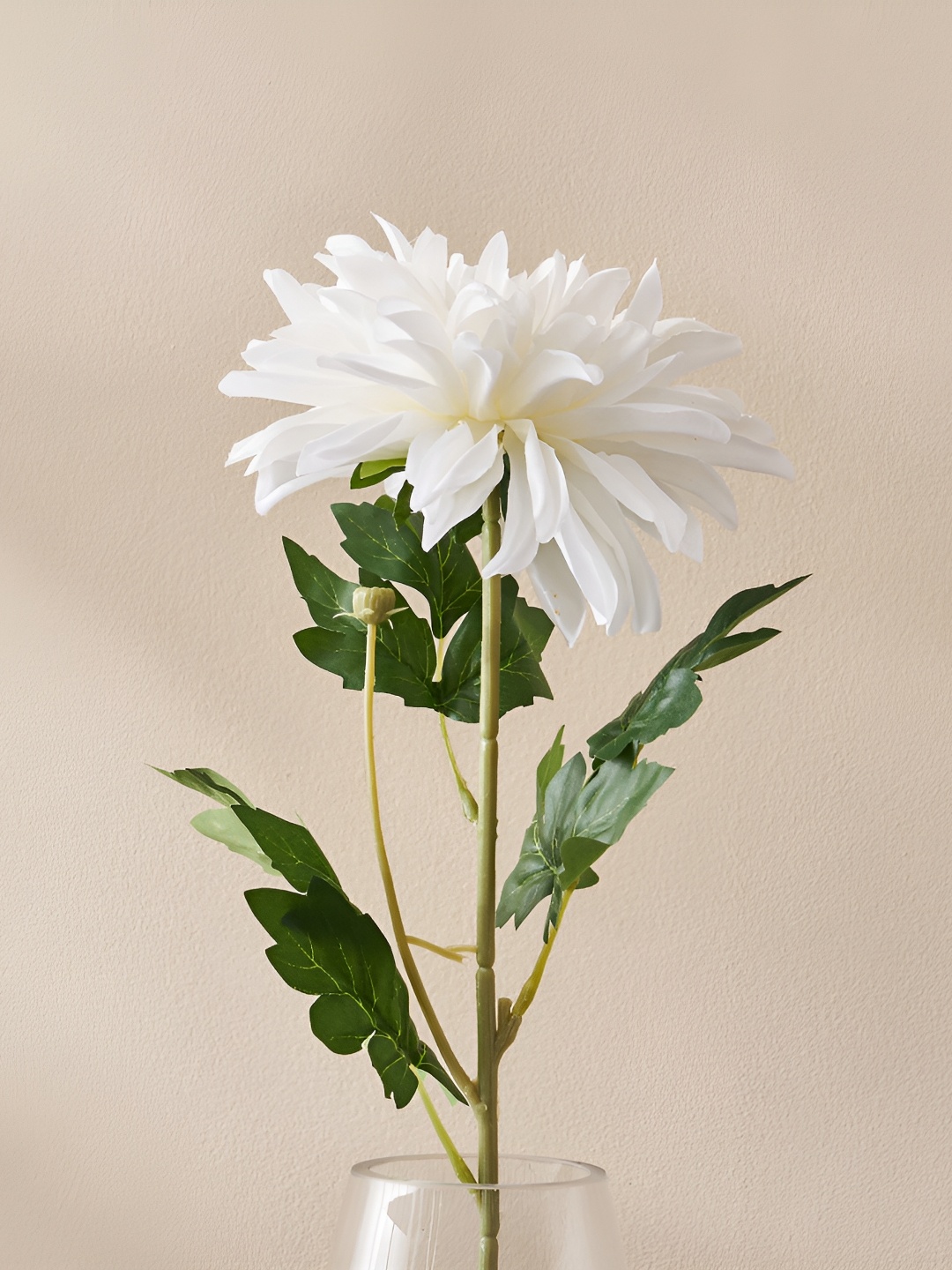 

Home Centre White & Green Dahlia Artificial Flower