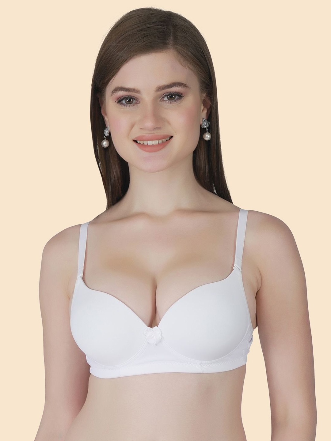 

Joomie Medium Coverage Heavily Padded Push-Up Bra, White