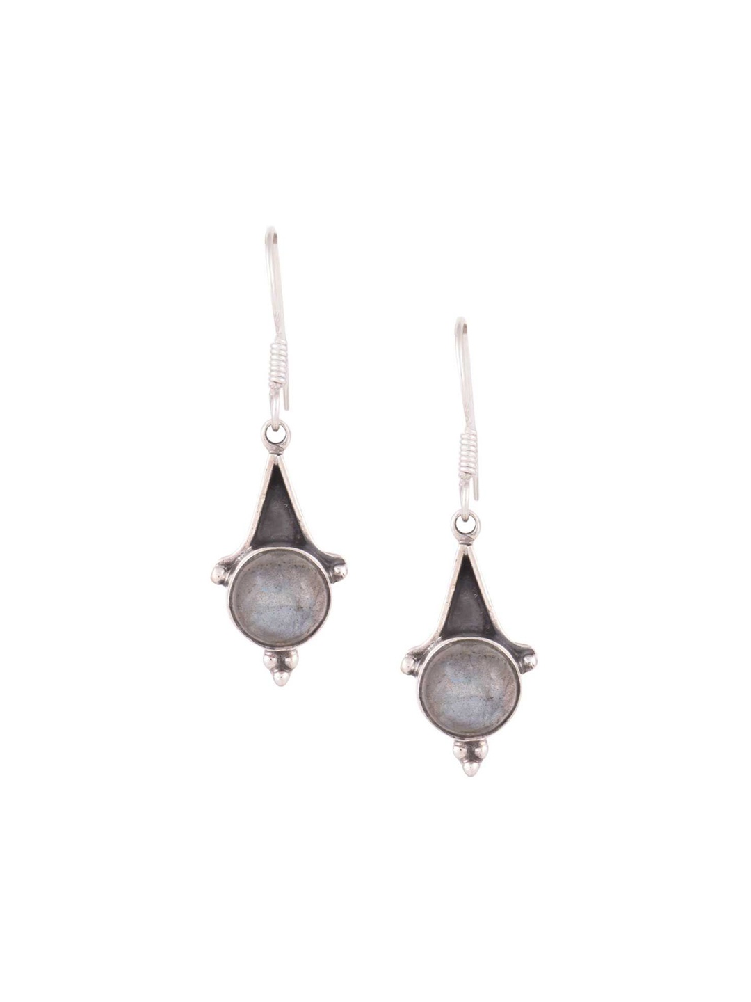 

Indianshelf 92.5 Sterling Silver Contemporary Drop Earrings