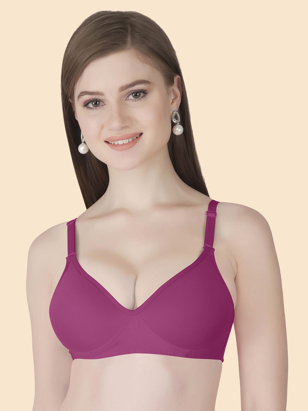 

Joomie Bra Full Coverage Lightly Padded, Magenta