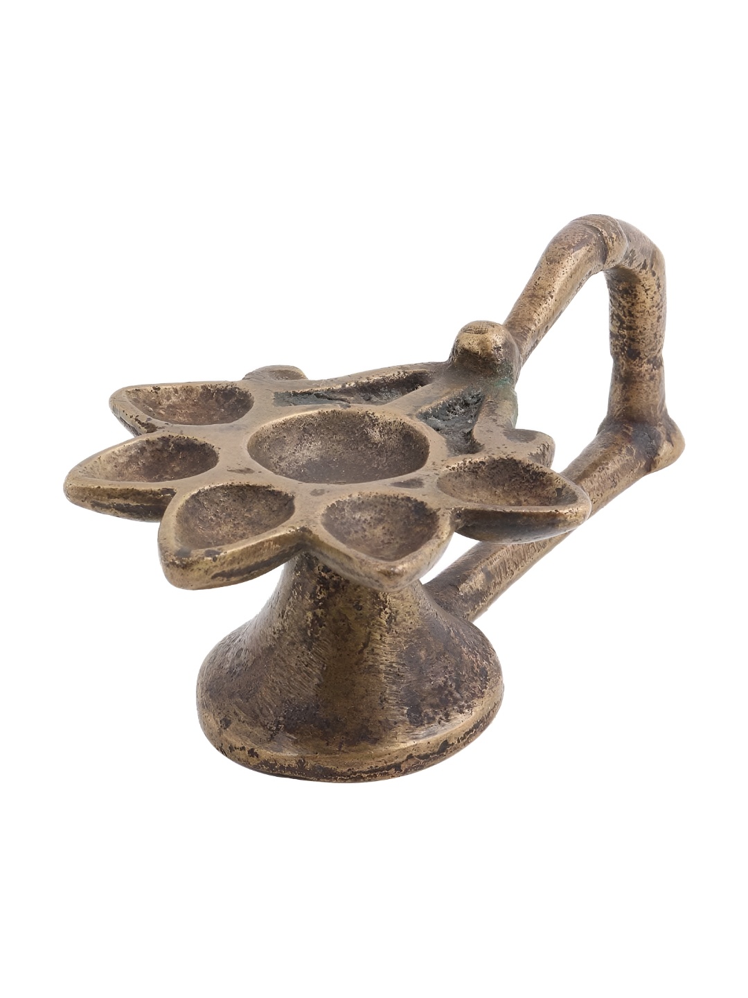 

Indianshelf Bronze-Toned Brass Aarti Diya Pooja Essentials