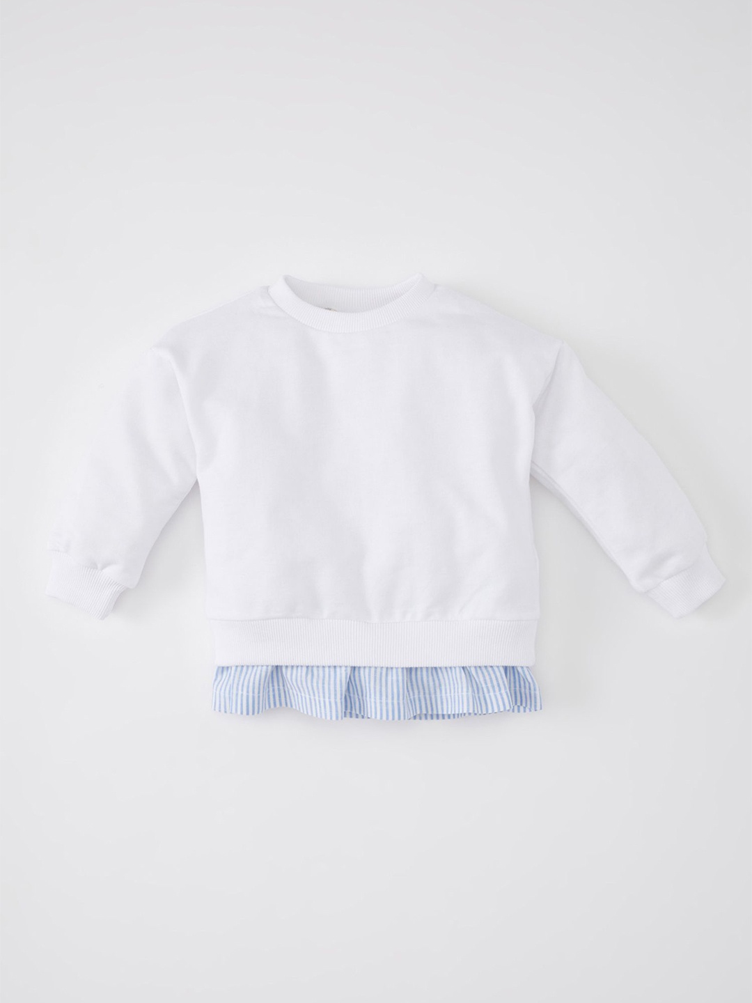 

DeFacto Girls Pure Cotton Sweatshirt, White