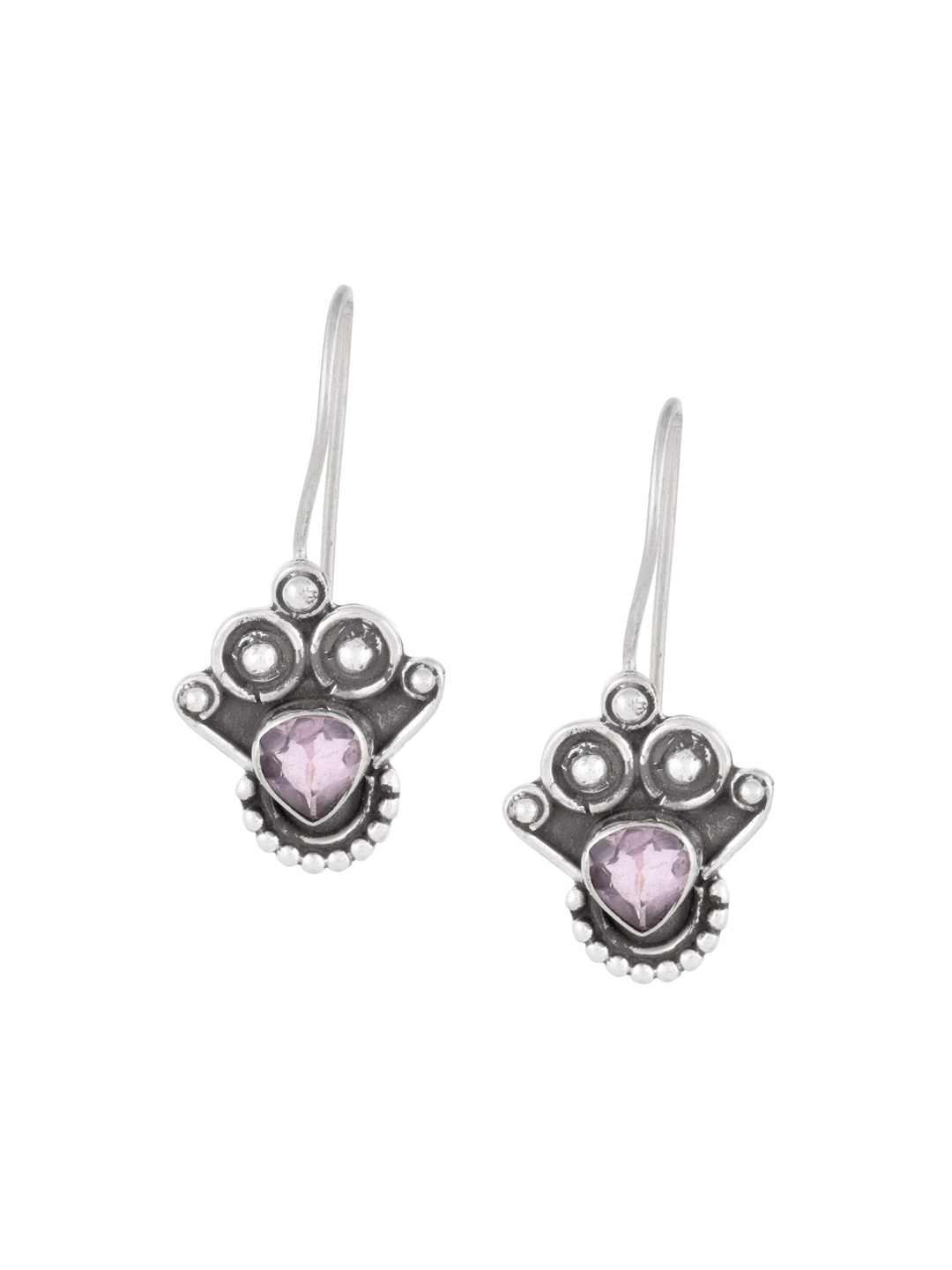 

Indianshelf 92.5 Sterling Silver Contemporary Drop Earrings