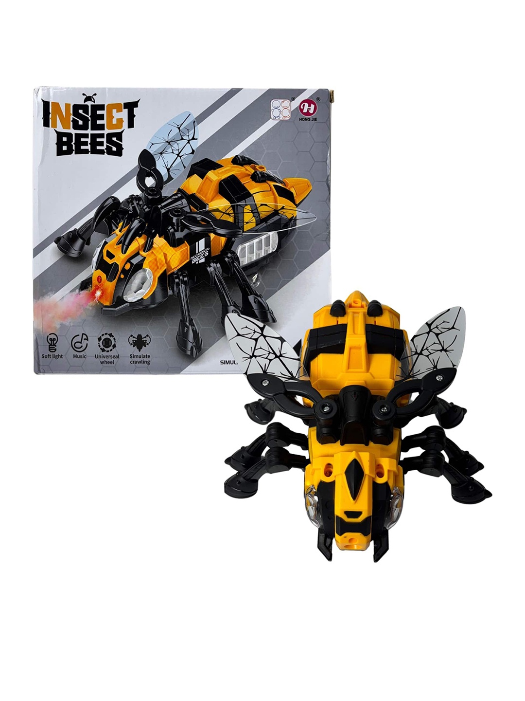 

PLANET of Toys Kids Insect Be Musical Toys, Yellow