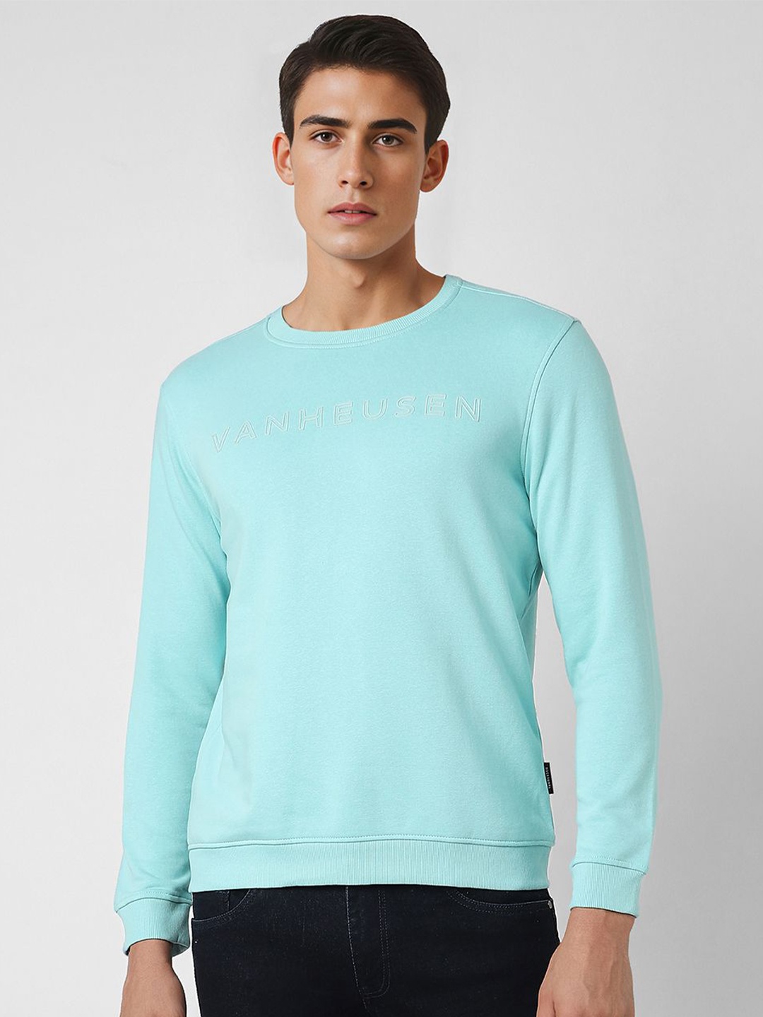 

Van Heusen Sport Men Printed Sweatshirt, Blue