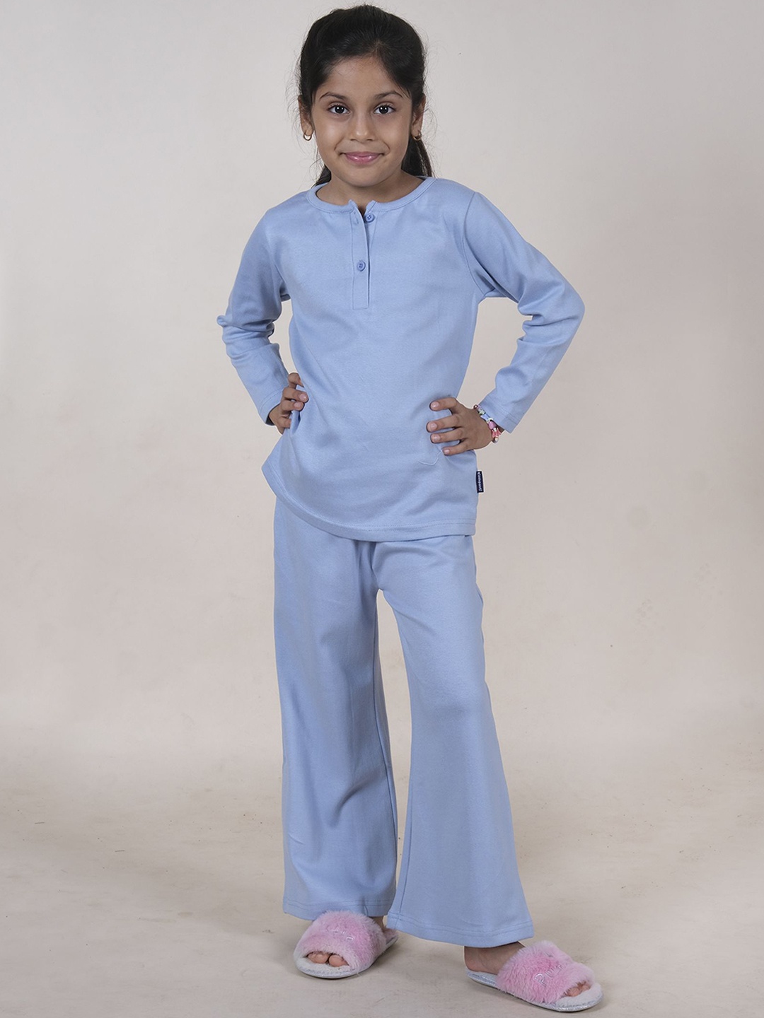 

KiddoPanti Girls Night suit, Blue