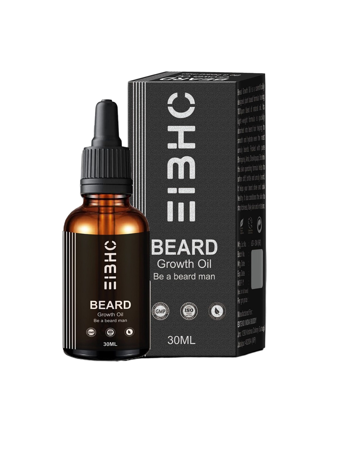 

EIBHC Beard & Hair Growth Oil For Thicker & Longer Beard- 30 ml, Green