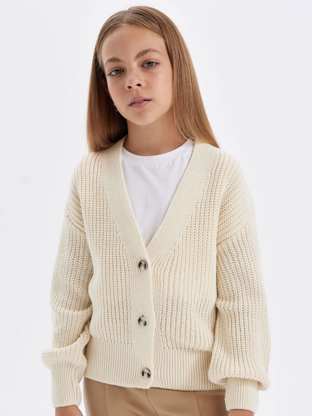 

DeFacto Girls Cardigan, Off white