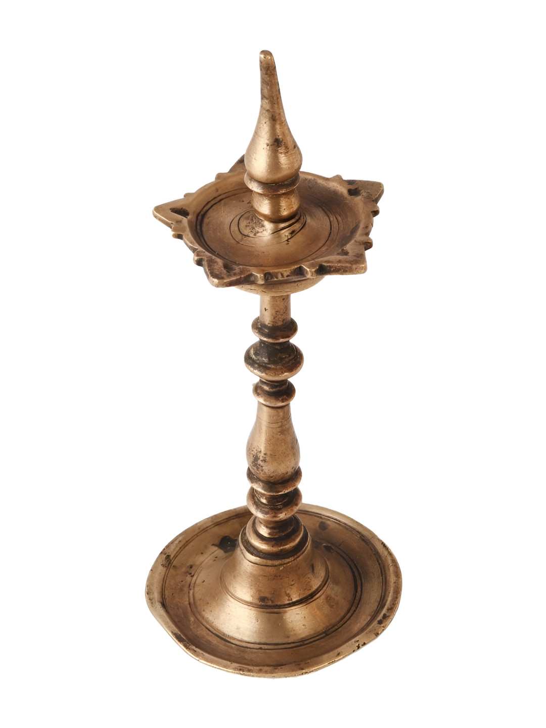 

Indianshelf Gold Toned Textured Brass Diwali Deepak Diya