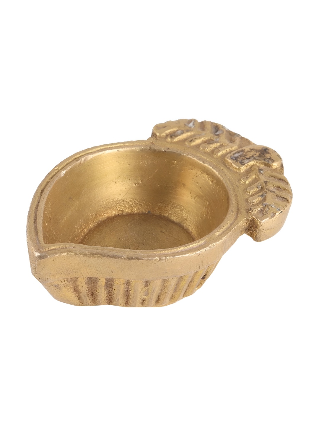 

Indianshelf GoldToned Textured Brass Diwali Pooja Diya Diva, Gold
