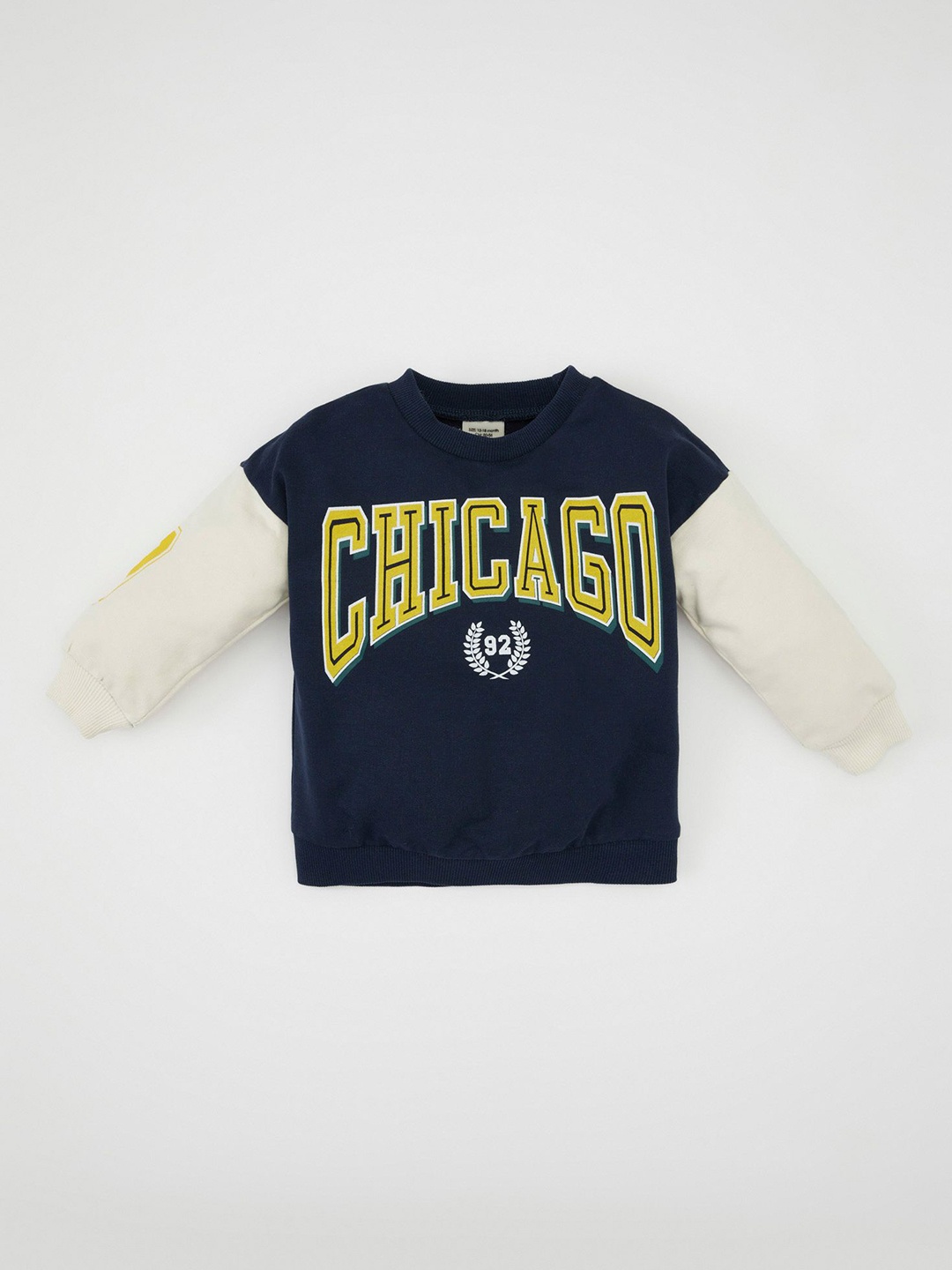 

DeFacto Boys Printed Sweatshirt, Navy blue