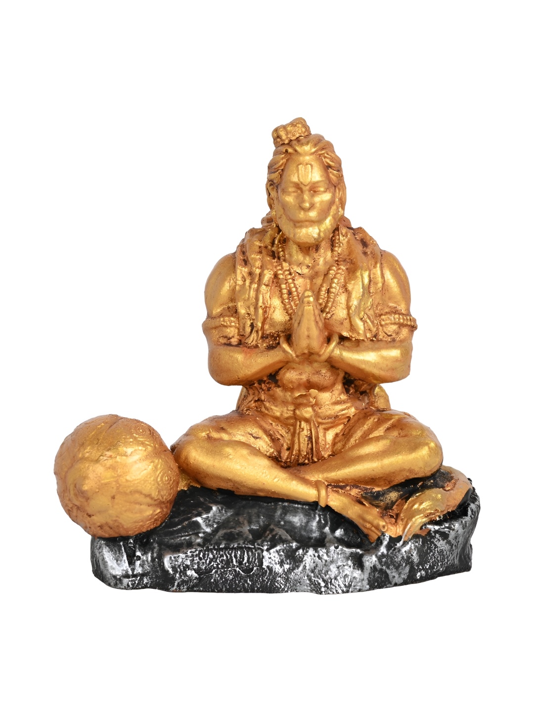 

Vikarafty Gold-Toned Shri Hanuman Idol Showpiece