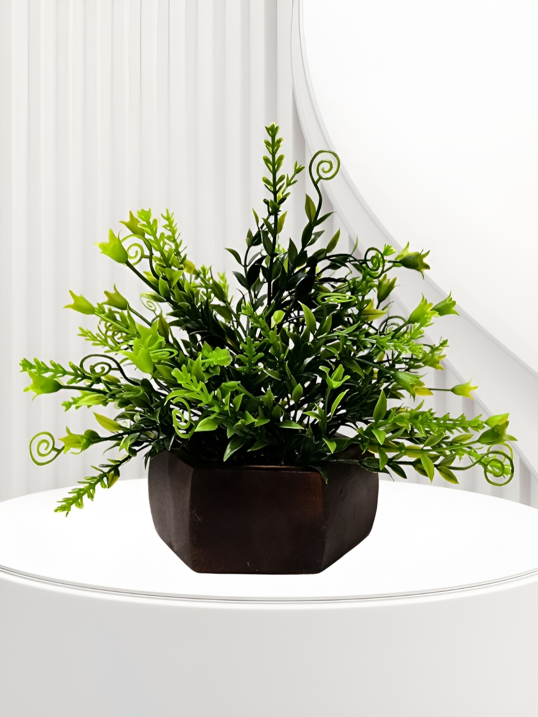 

fancy mart Green 1 Pieces Artificial Plant With Pot
