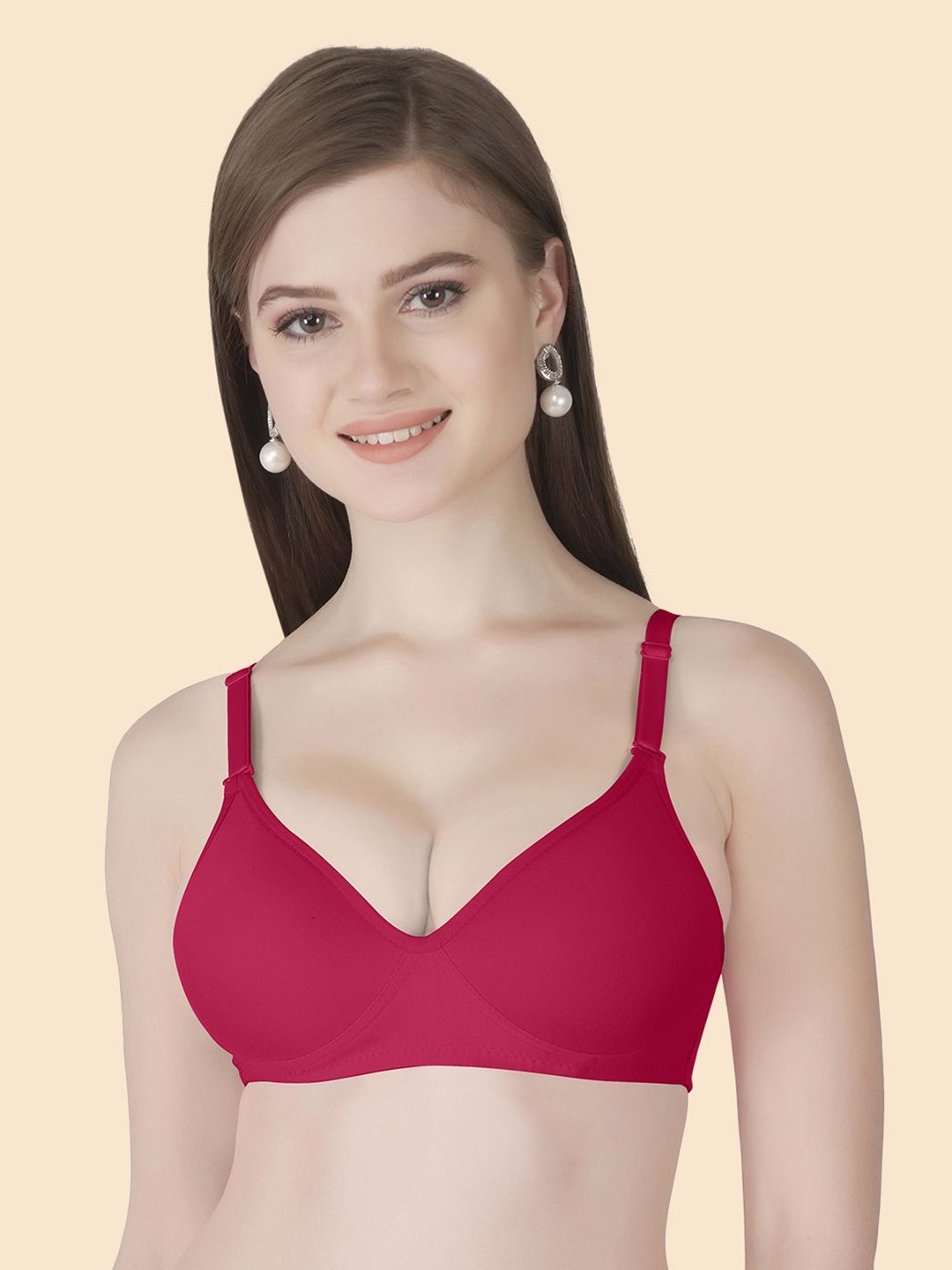 

Joomie Full Coverage Lightly Padded T-shirt Bra, Rose