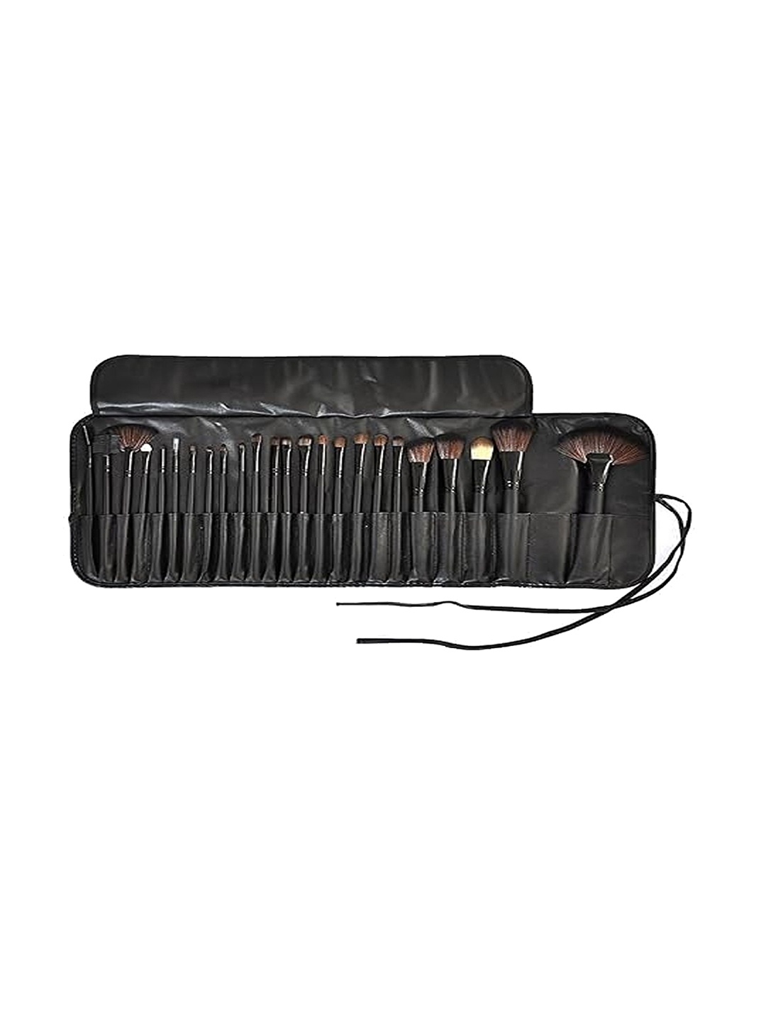 

Rsentera Set Of 24 Synthetic Makeup Brush With Leather Case, Black