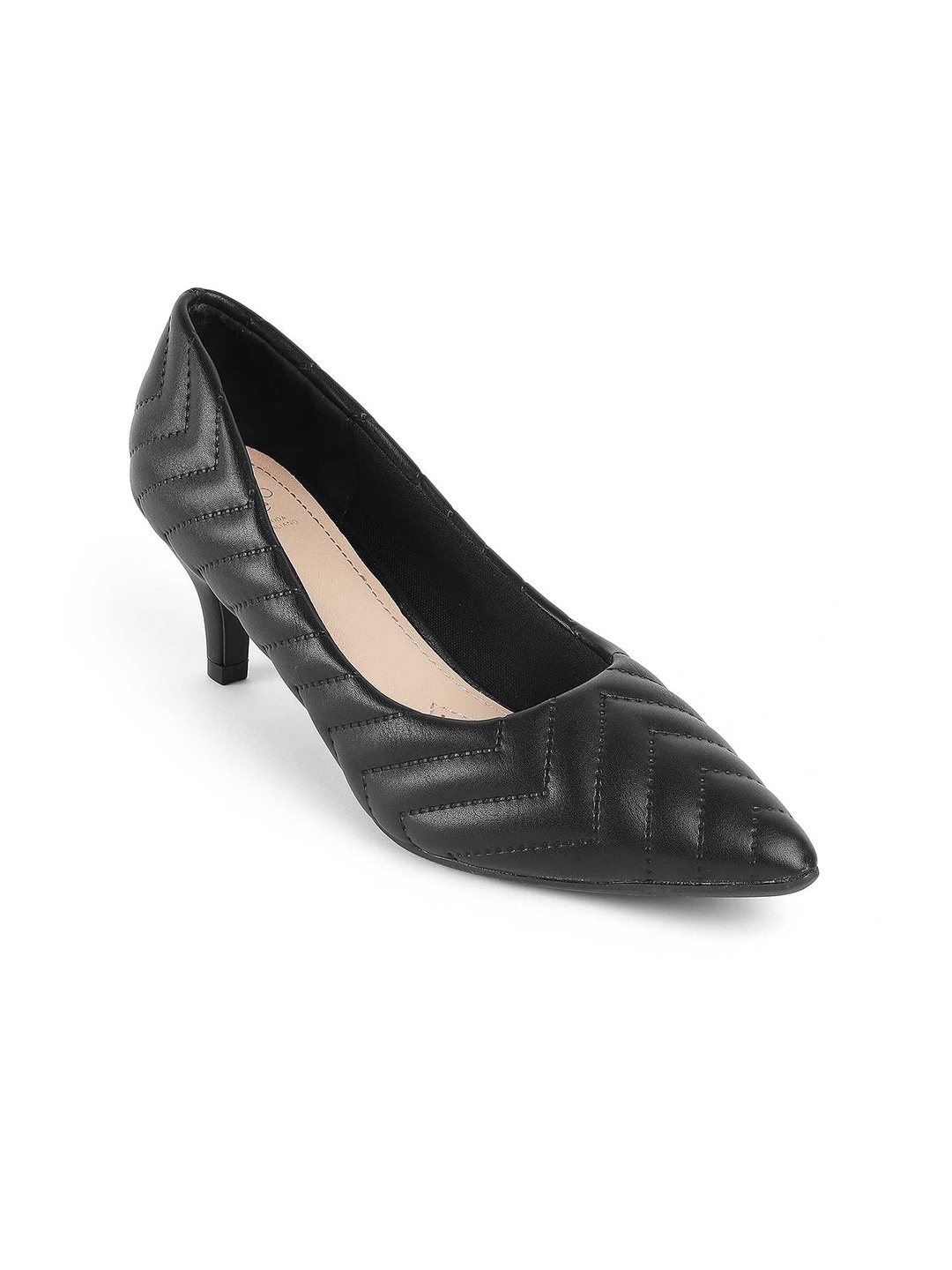 

Tresmode Work Slim Heeled Pumps, Black