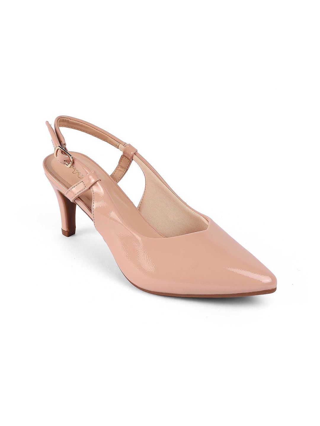 

Tresmode Women Work Slim Heeled Pumps, Nude