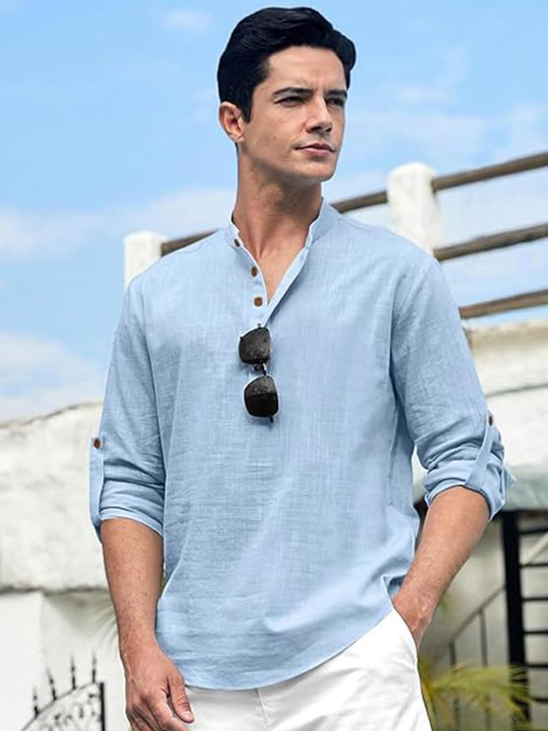 

Vida Loca Men Kurta, Olive