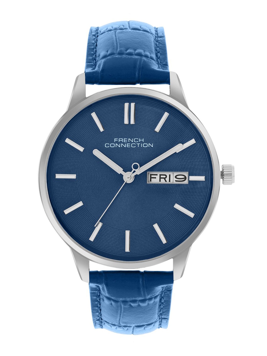 

French Connection Men Printed Dial & Leather Straps Analogue Watch FCN065UL, Blue