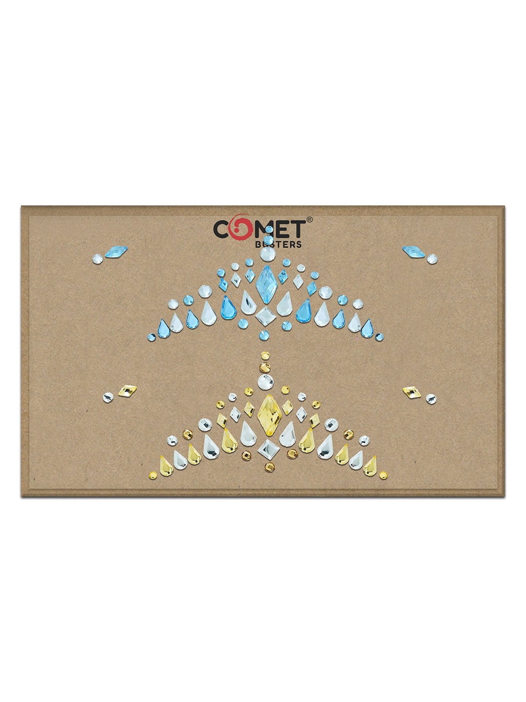 

Comet Busters Face Jewels Party Temporary Sticker Bindi, Multi