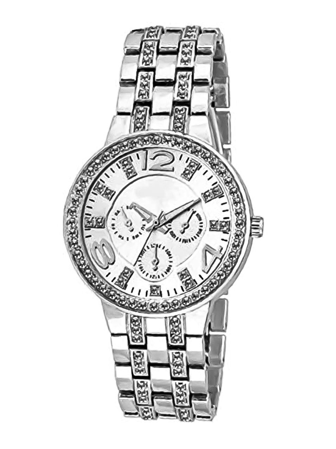 

FIMBUL Women Dial & Stainless Steel Straps Analogue Automatic Watch Watch-D5-S02, Silver