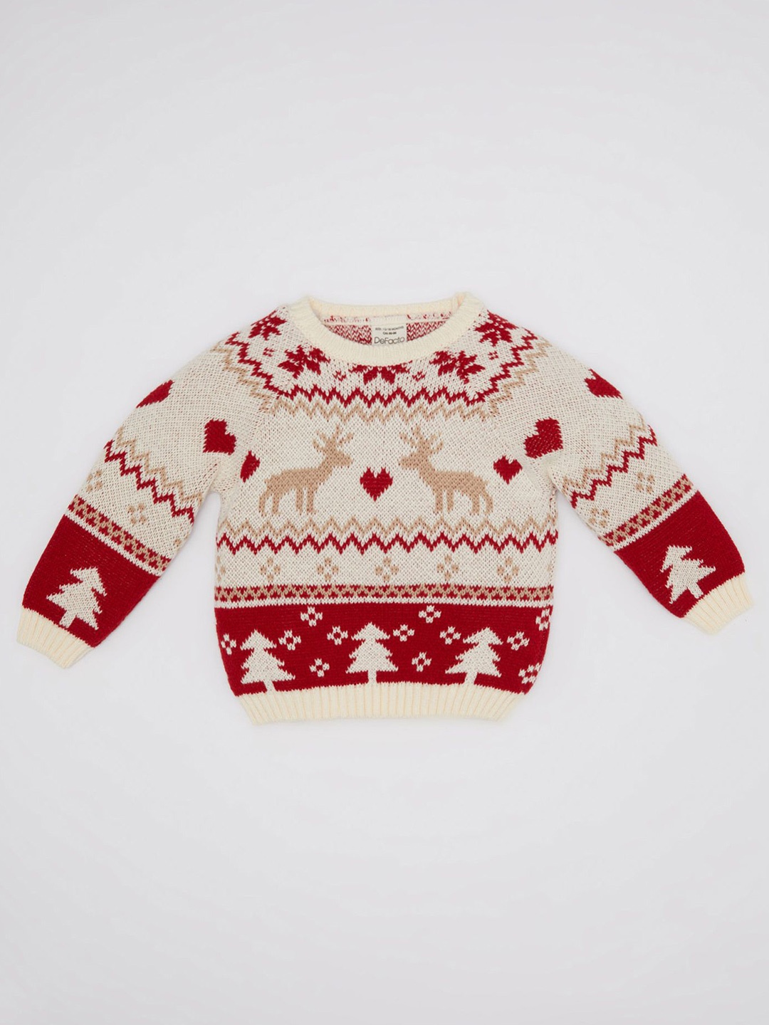 

DeFacto Girls Printed Pullover, White