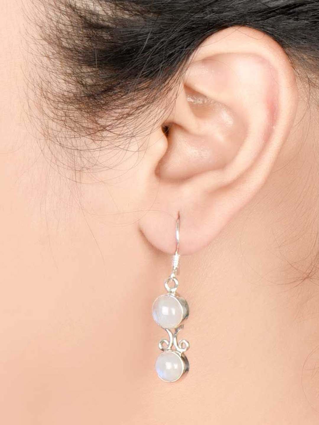 

Indianshelf 92.5 Sterling Silver Contemporary Drop Earrings