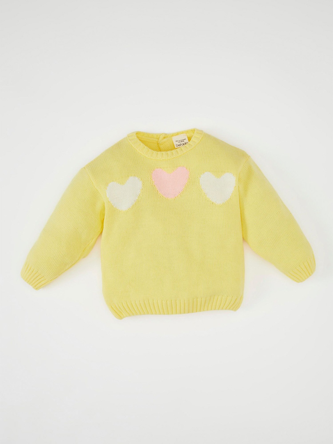

DeFacto Girls Humour and Comic Printed Pullover, Yellow