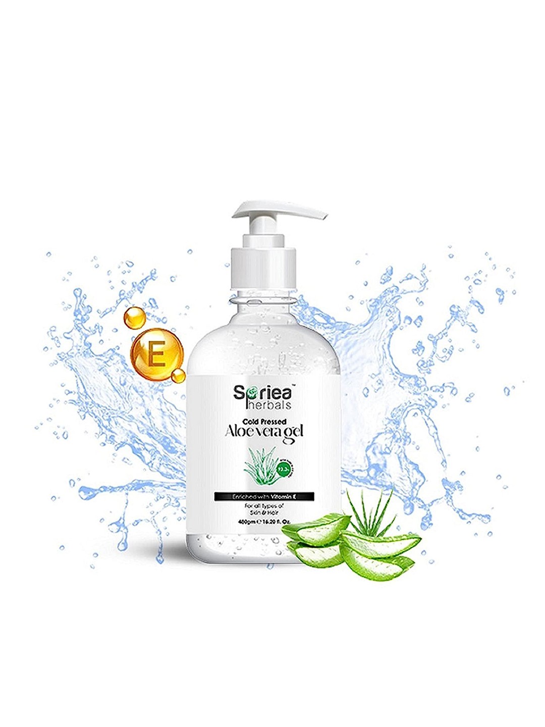 

Spriea Herbals Cold Pressed Aloe Vera Gel- 480g, White