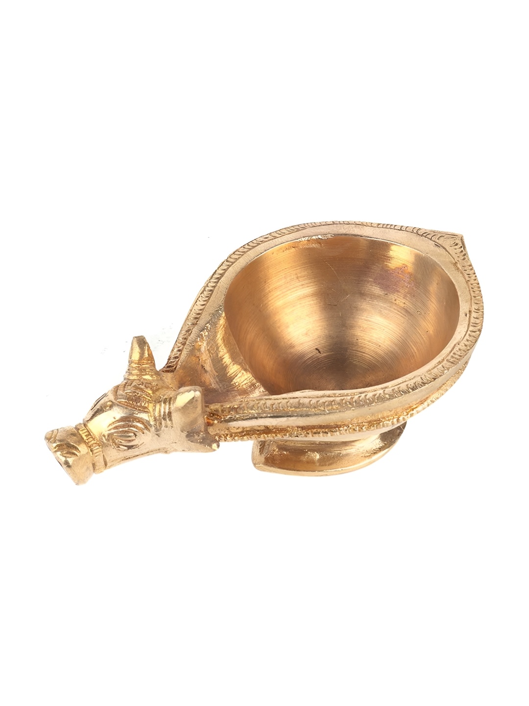 

Indianshelf GoldToned Brass Diwali Deepa Diya, Gold
