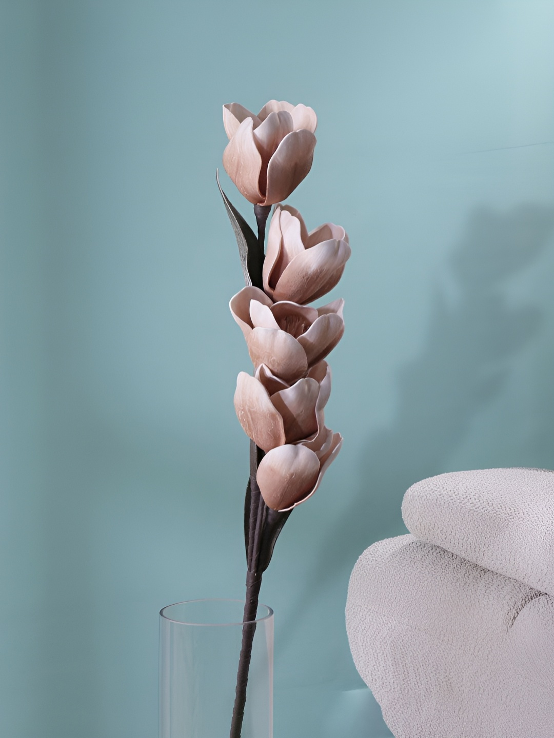 

Athome by Nilkamal Beige & Brown Tulip Artificial Flowers