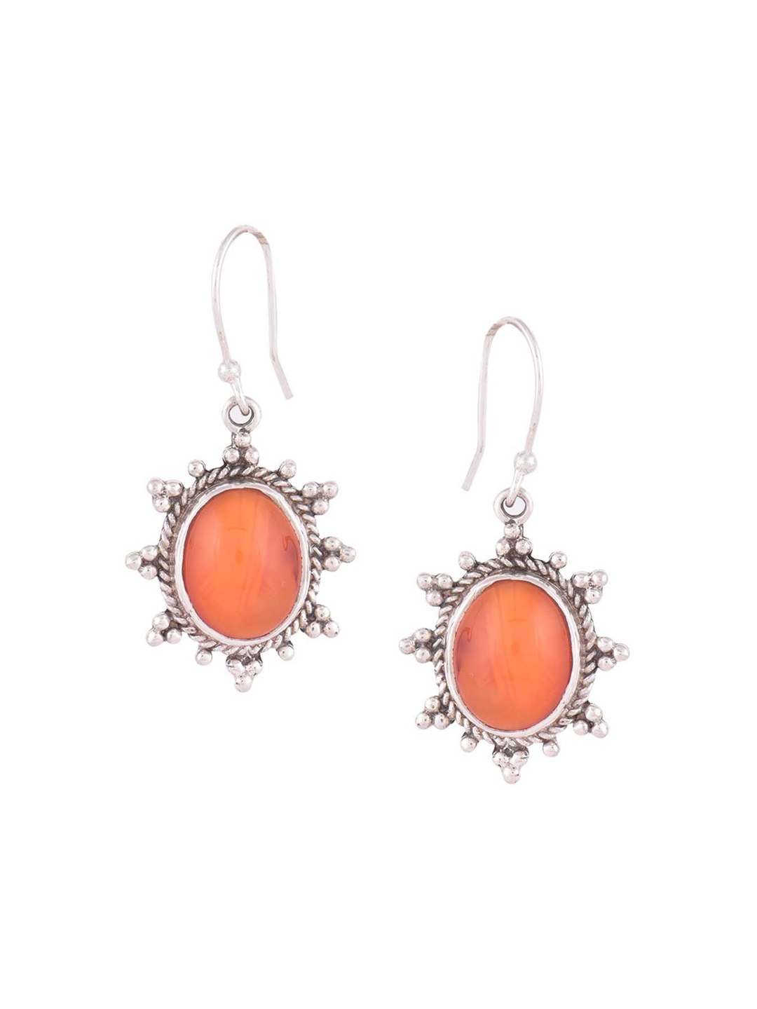 

Indianshelf 92.5 Sterling Silver Artificial Stones Drop Earrings