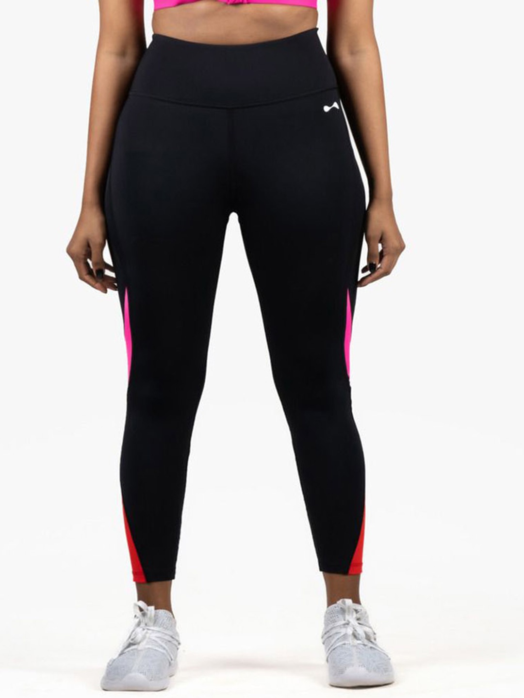 

POKABA Colourblocked Slim-Fit Ankle-Length Gym Tights, Black