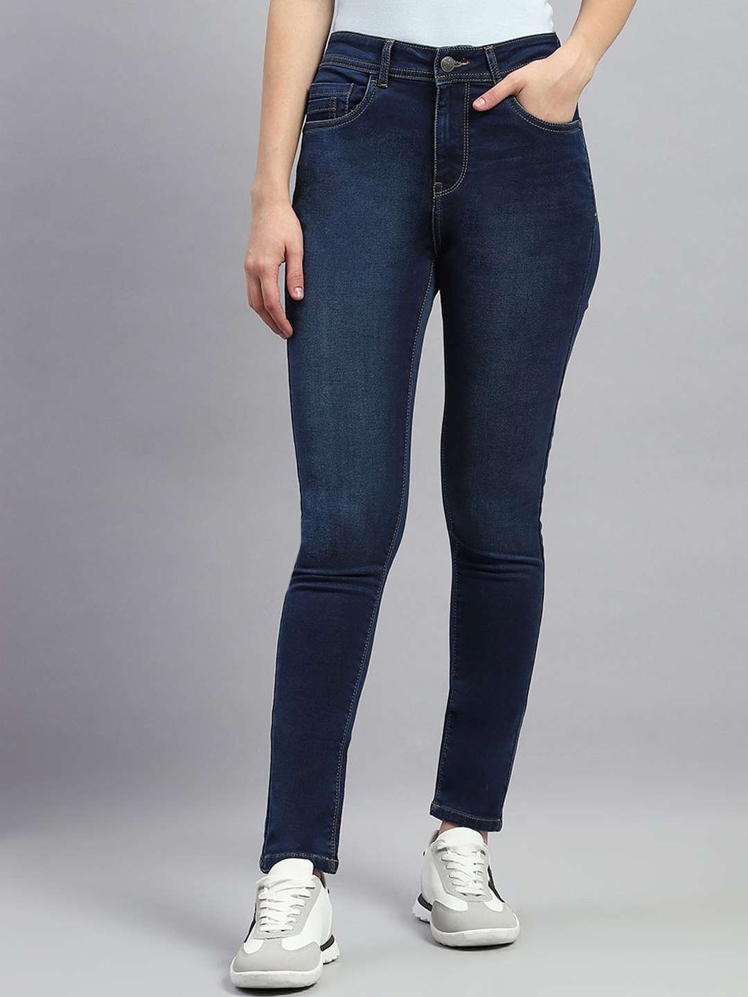 

Monte Carlo Women Slim Fit Jeans, Blue