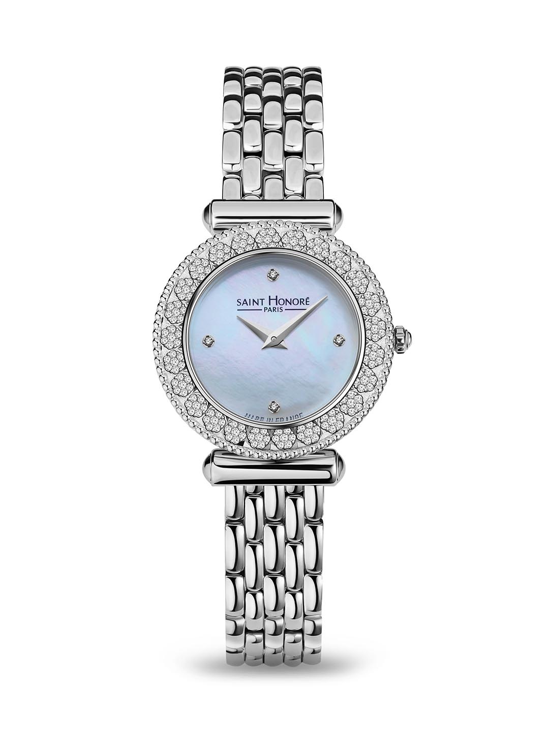 

SAINT HONORE PARIS Women Gala Quartz White Round Watch- H-SH-GA721163-1BYD, Blue