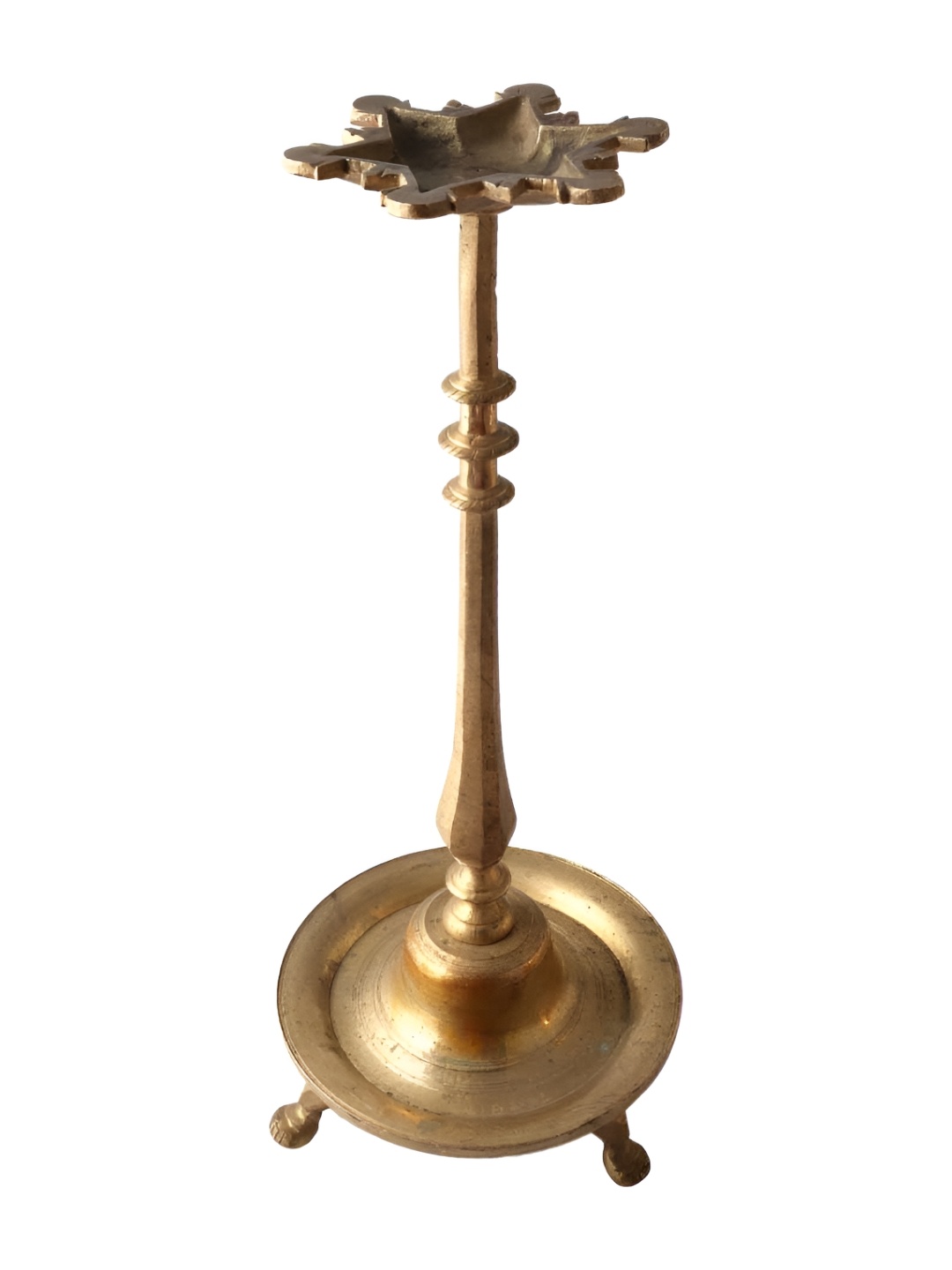 

Indianshelf Gold toned Textured Brass Diya