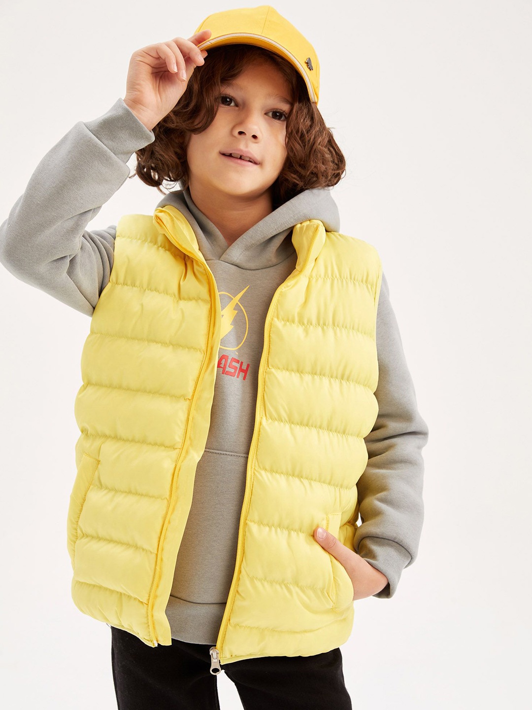 

DeFacto Boys No Woven Jacket, Yellow